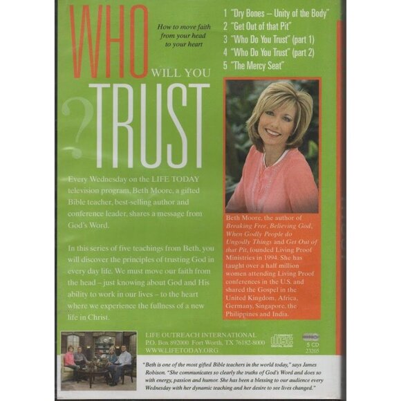 Who Will You Trust 5 Disc CD Audio Series Box Set Beth Moore Religion Faith - Picture 2 of 11